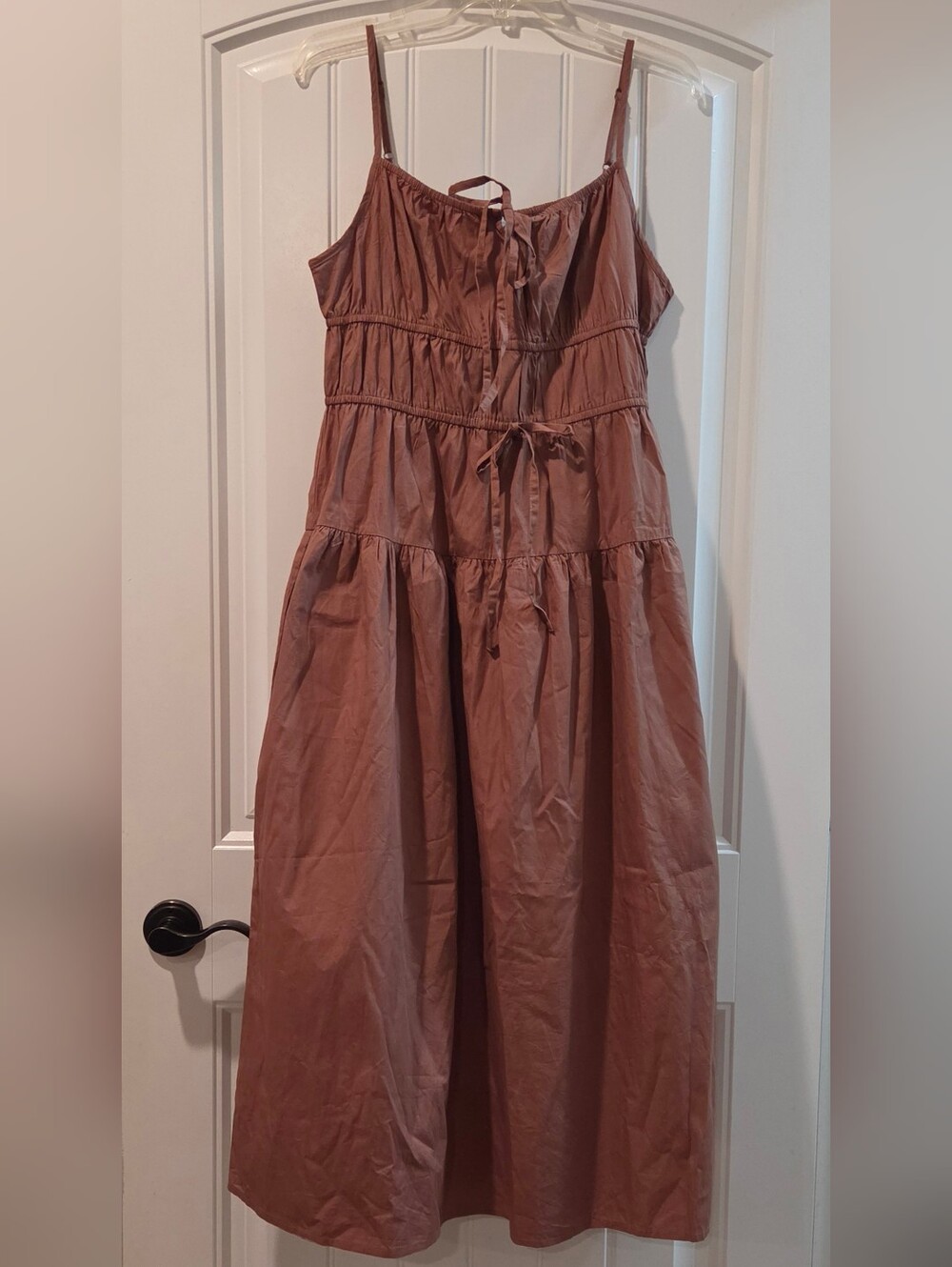 Mocha Tier Maxi Sundress